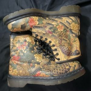 Rare Dr. Marten X Evisu Wagara Koi Fish Boots. Super cute, great condition.